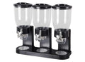 Triple Cereal Dispenser (Black Base and Lid)