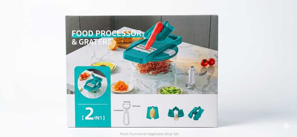 2 in 1 Food Processing Grater