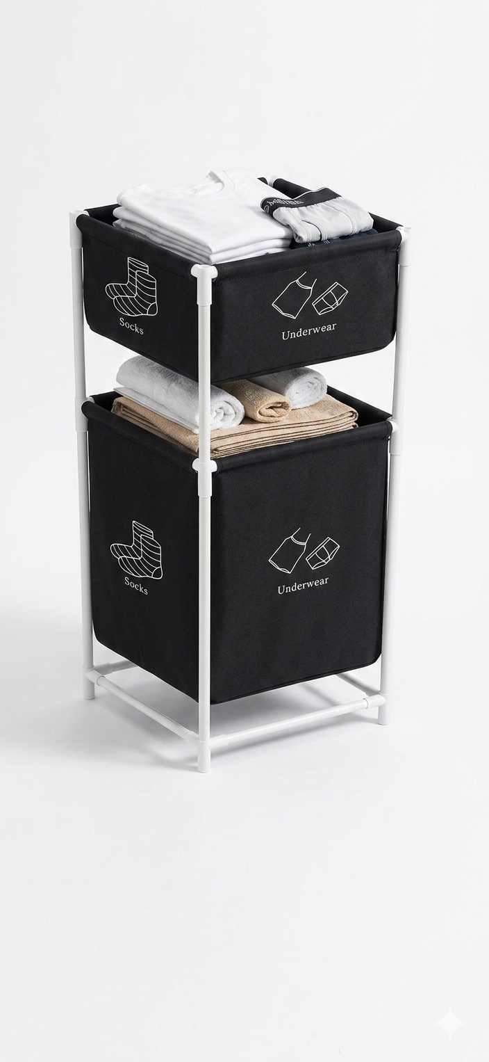 Bilayer Laundry Basket