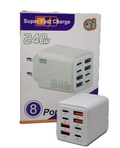8-Port 240W GaN Fast Charger
